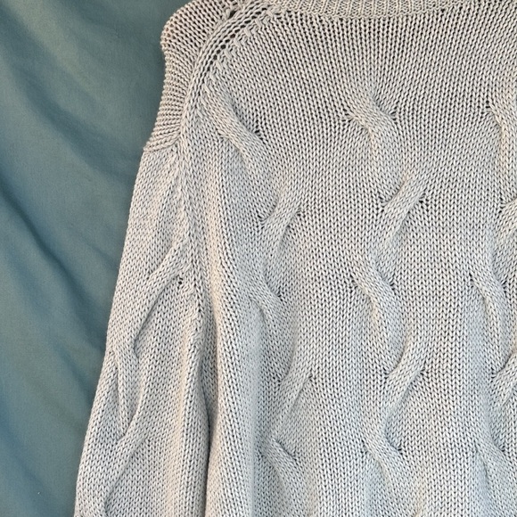 NWT BRAX Men EU 54 US M Brian Wool Blend Knit Turtleneck Sweater in Cookie Gray - Picture 7 of 7